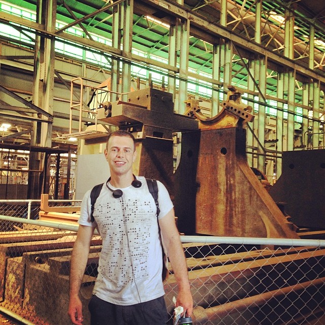 Luciano, on Cockatoo Island in an old Industrial Building Luciano, on Cockatoo Island in an old Industrial Building
