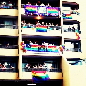 Oxford St. Mardi Gras Pride Parade - Photo Credit, student Sara Soto Velez