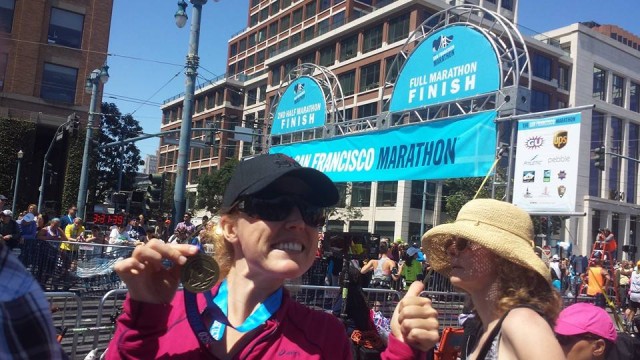 Molly Jones -Her excitement in San Francisco Marathon Molly Jones -Her excitement in San Francisco Marathon
