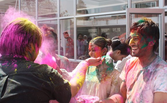 ILSC New Delhi Language Schools Group celebrate the hindu festival of Holi