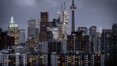 Learn torontonian expressions and study in the 6ix - photo of toronto skyline at night, including CN tower