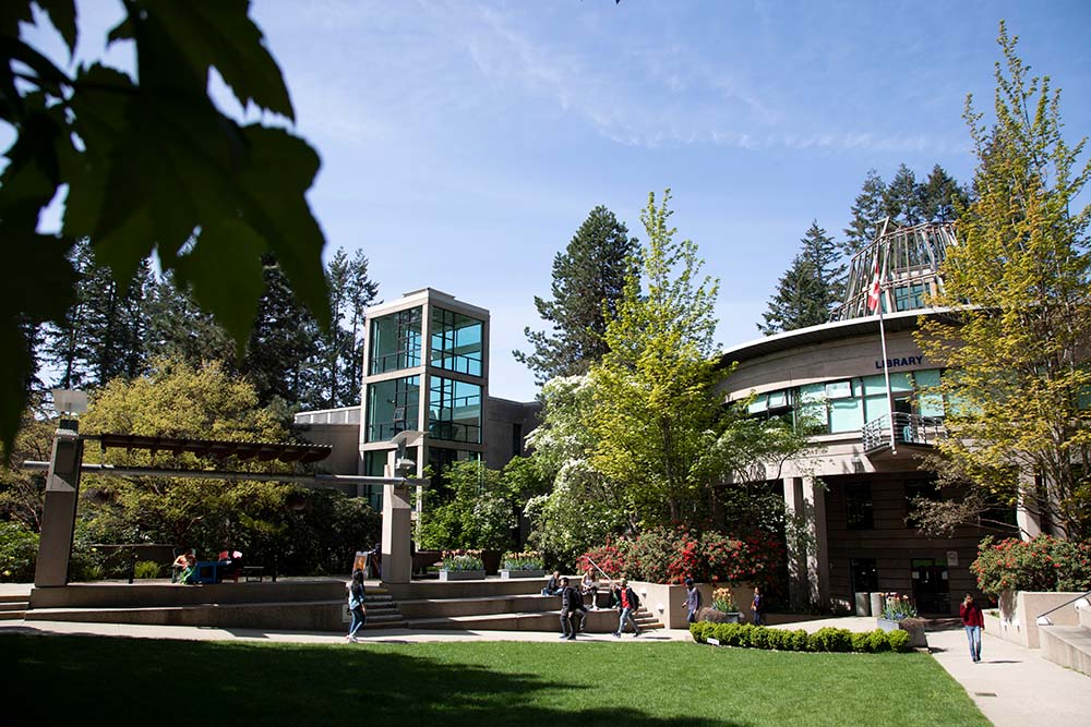 Capilano University Campus view of the library from outside