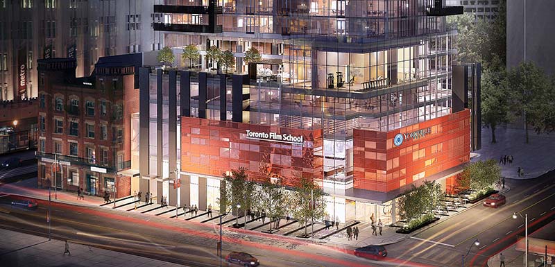 Yorkville University and Toronto Film School Building - outdoor image with signage