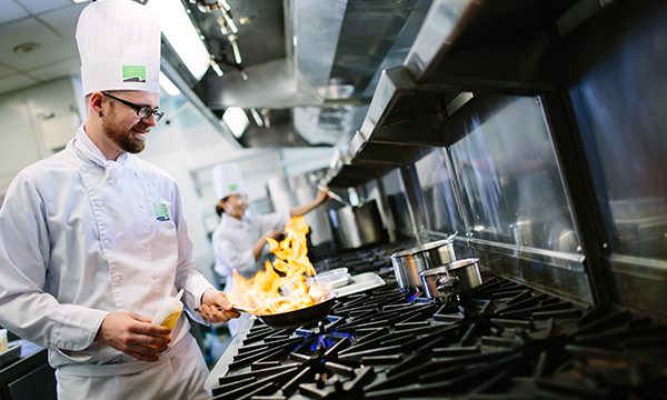 Vancouver Community College Culinary Arts students getting hands-on experience at VCC's on-campus gourmet restaurant.