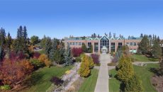 An outside view of Olds College in Central Alberta, Canada.
